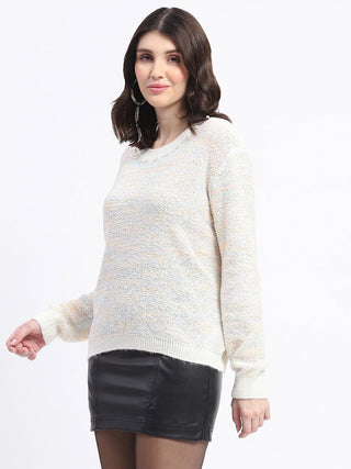 Madame Knit Crew Neck Multicolor Sweater