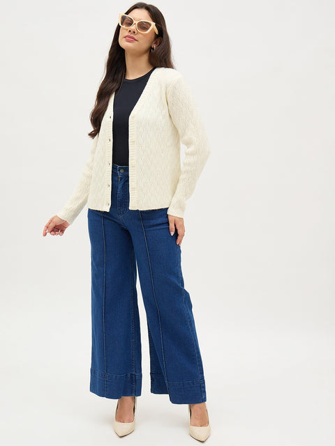 Madame Off White Cardigan