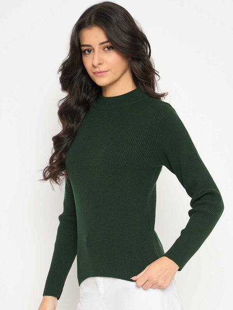 Madame Mock Neck Green Skeeve