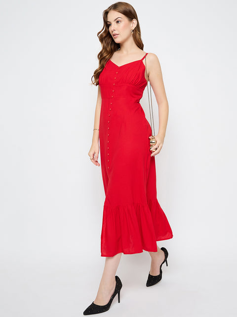 madame red dress Paul Czanne