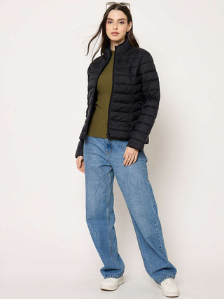 Madame Quilted Black Puffer Jacket