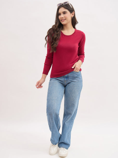 Madame Cherry Basic Pullover Sweater