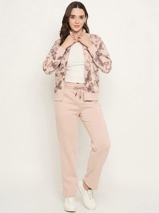 mSECRET Geometric Print Beige Nightsuit