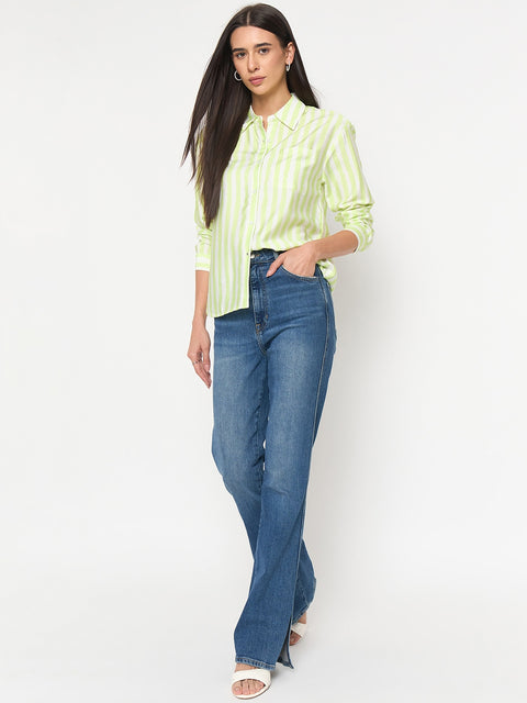 Madame Lime Viscose-Blend Shirt