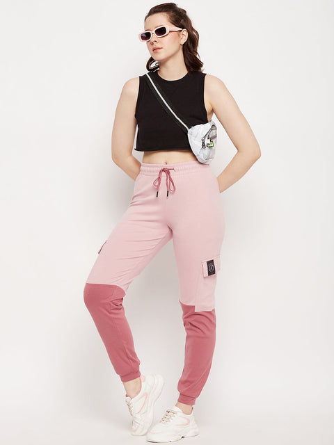 mSECRET Colourblock Elasticated Ankles Trackpants