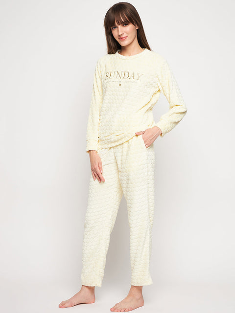 mSECRET Yellow Round Neck Nightsuit