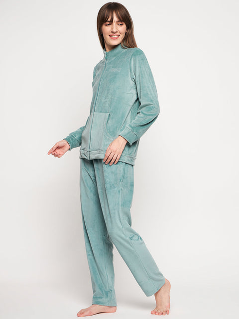 mSECRET Green Velvet Nightsuit