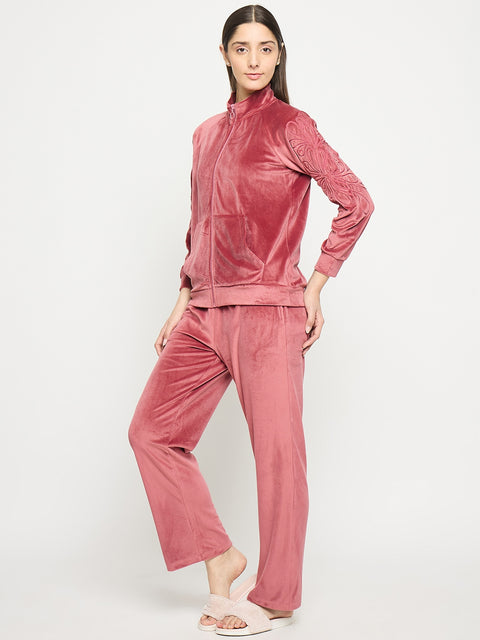 mSECRET Brick Mock Neck Night Suit