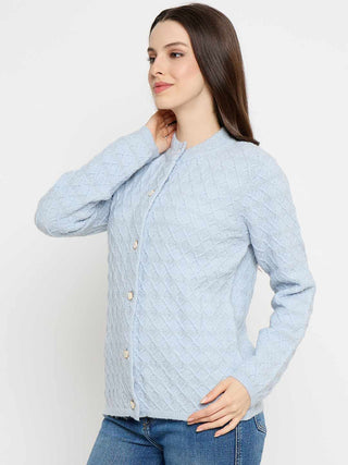 Madame Striped Sky Blue Cardigan