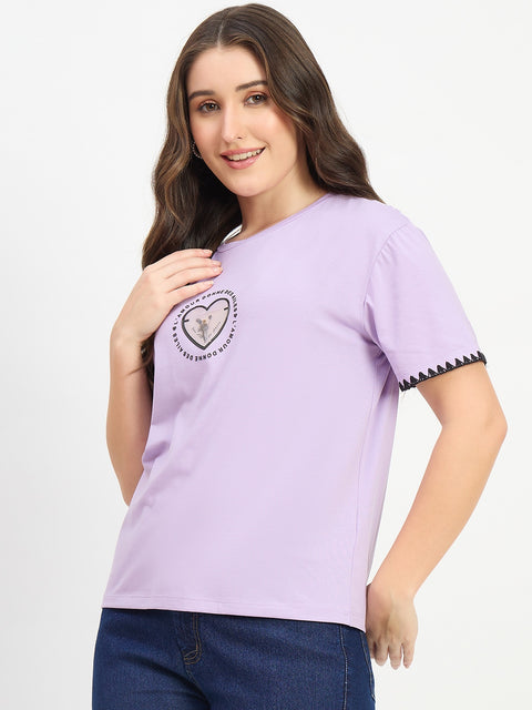 Madame Lavender Cotton T-shirt