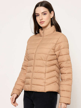 Madame Quilted Khaki Puffer Jacket