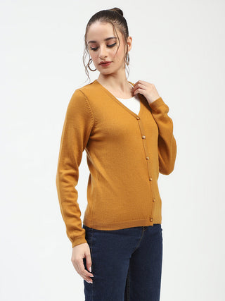 Madame Mustard Button-Up Cardigan