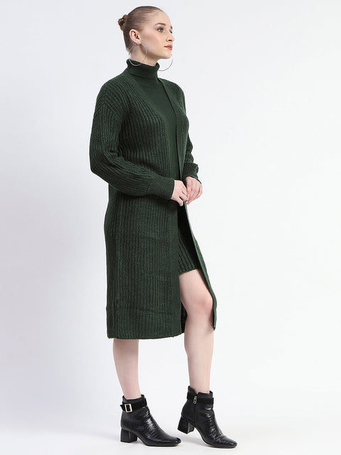 Madame Emerald Green Mini Dress And Shrug Co-Ord Set