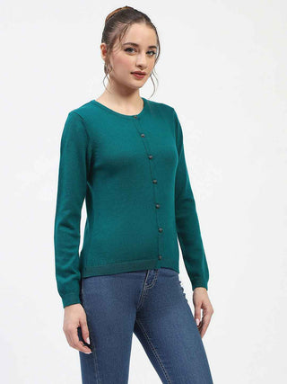 Madame Peacock Button-Up Cardigan