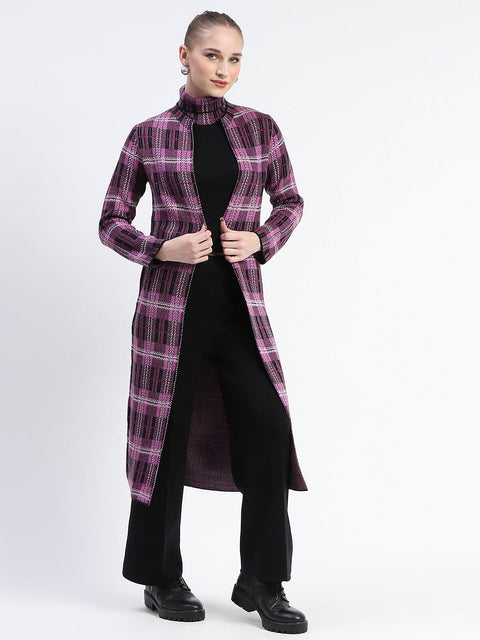 Madame Mauve Geometric Print Shrug With Sleeveless Top And Bottom Co-Ord Set