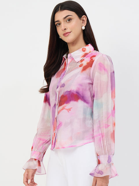 Madame Purple Tencel-Blend Shirt