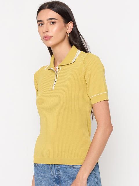 Madame Lemon Viscose-Blend Knit Top