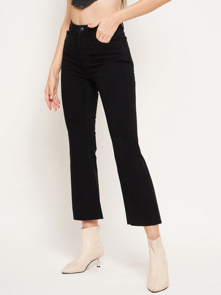 Madame Women Solid Black Jeans
