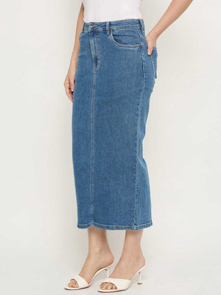 Madame Light Blue Denim Skirt