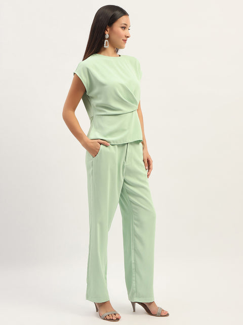 Madame Solid Green Co-Ord Set