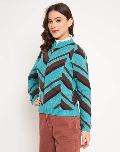 Madame Peacock High Neck Sweater
