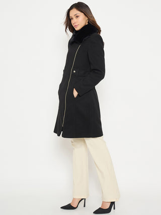 Madame Shirt Collar Long Coat