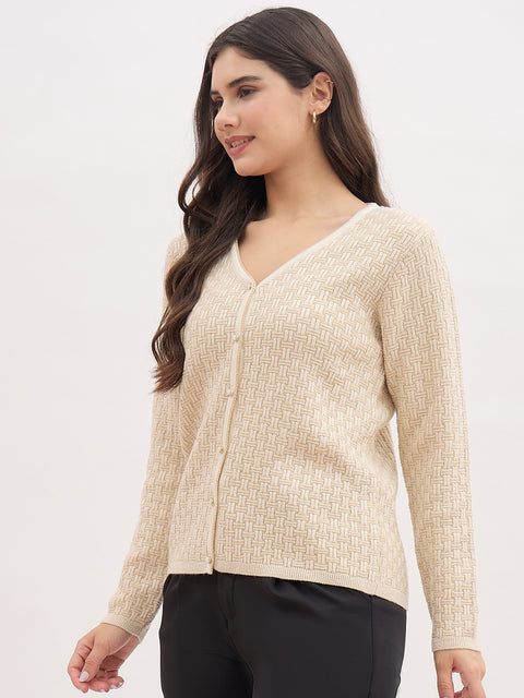 Madame Beige Self-Designed Cardigan