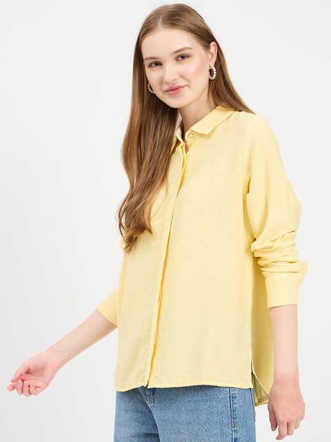 Madame Textured Rayon Blend Shirt
