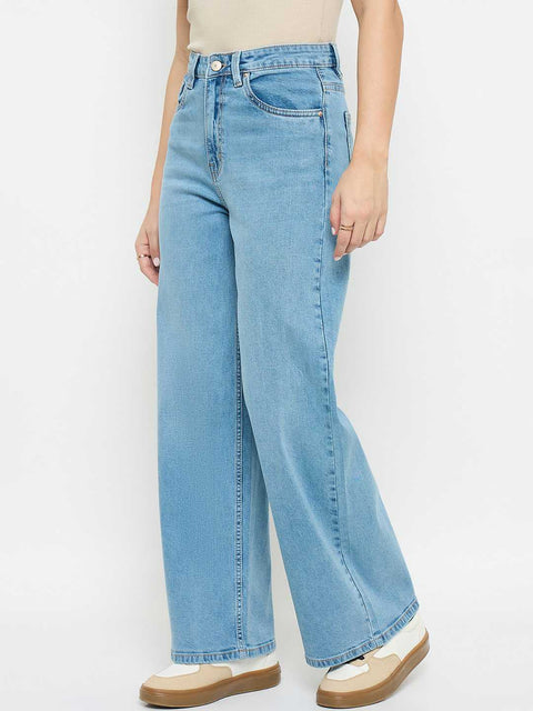 Madame Light Blue Straight Fit Jeans