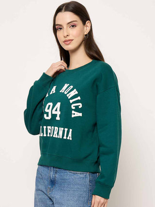 Madame Round Neck Printed Sweatshirt