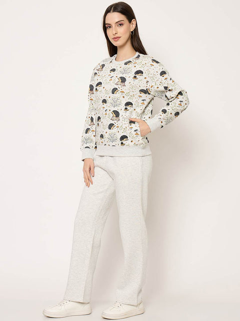 mSECRET Ecru Cotton Night Suit