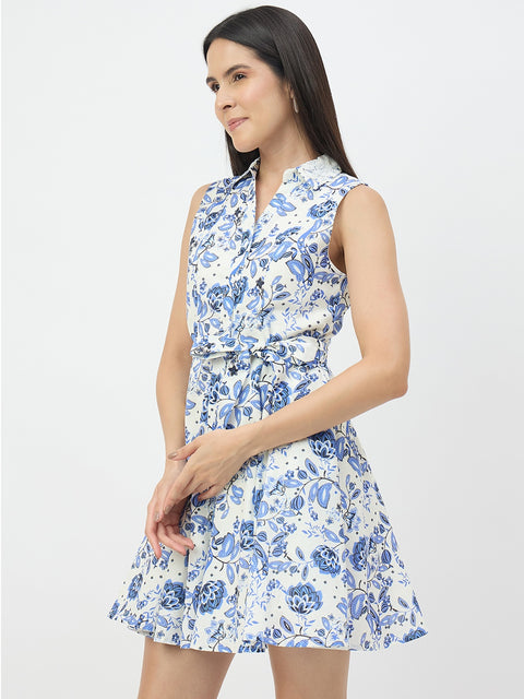 Madame Off-White Cotton-Blend Dress