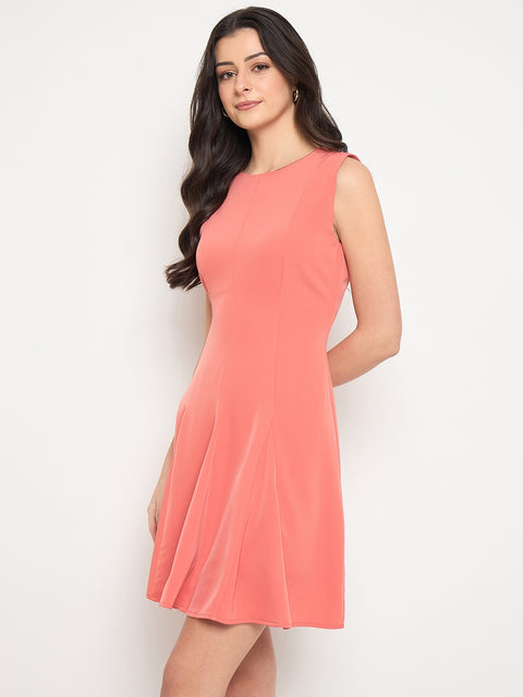 Madame Coral Flared Sleeveless Mini Dress for Women