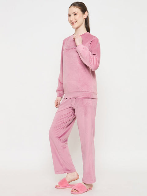 mSECRET Onion Pink Crew Neck NIght Suit