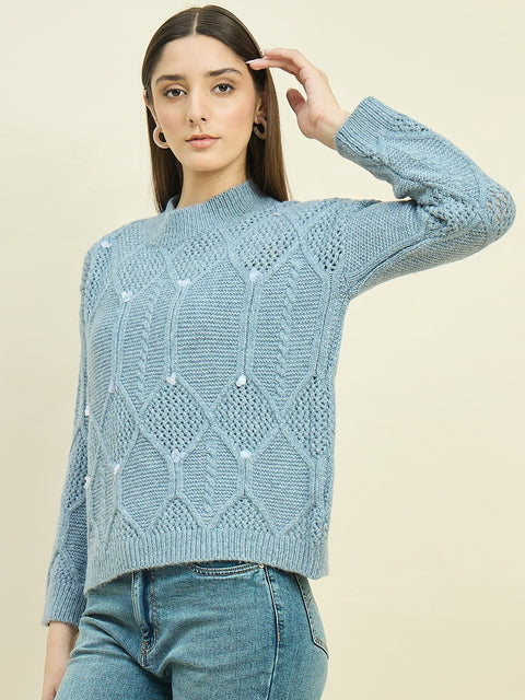 Madame Blu Textured Sweater