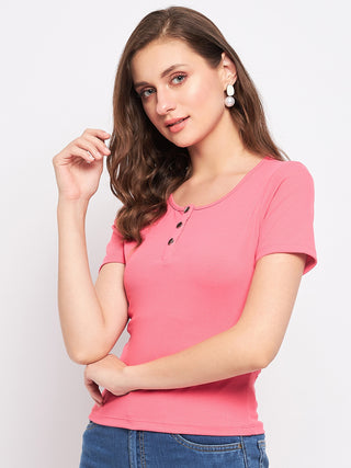 Madame Carrot Pink Cotton Top