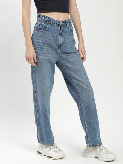Madame Blue Straight Fit Jeans