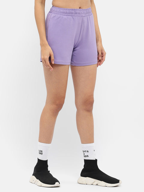 mSECRET Typography Lavender Running Shorts