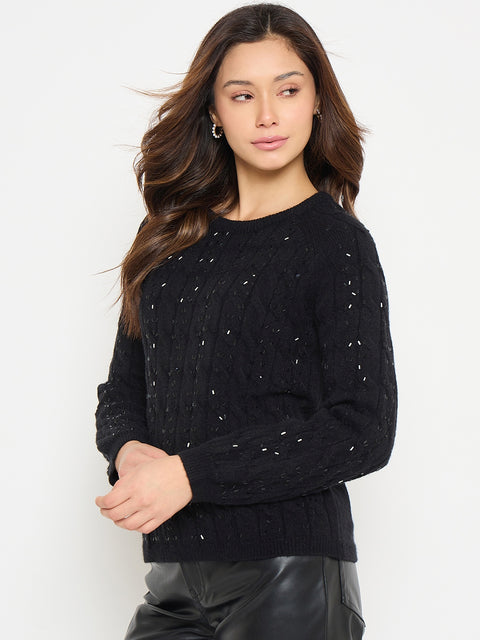 Madame Black Knit Sweater