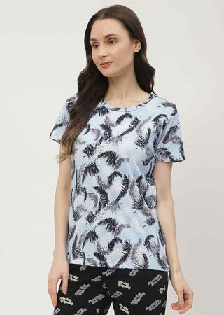 mSECRET White & Blue Combo T-shirt