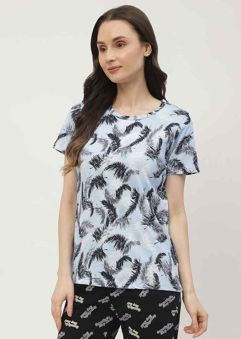 mSECRET White & Blue Combo T-shirt