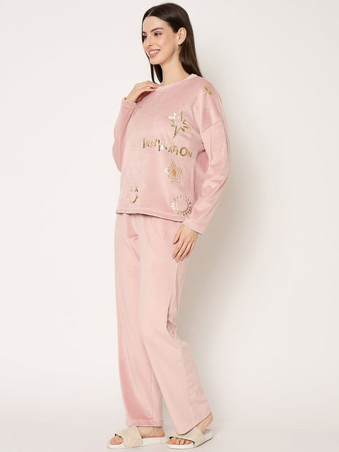 mSECRET Blush Pink Crew Neck Sweatshirt