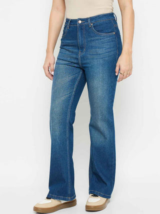 Madame Mid Blue Flared Jeans