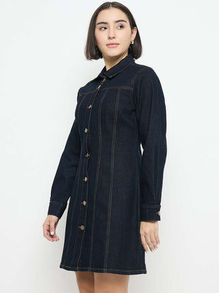 Madame Denim Shirt Dress