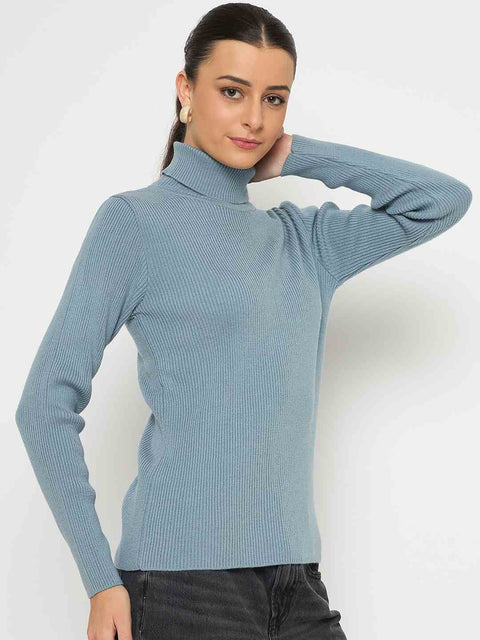 Madame High Neck Sky Blue Skeeve