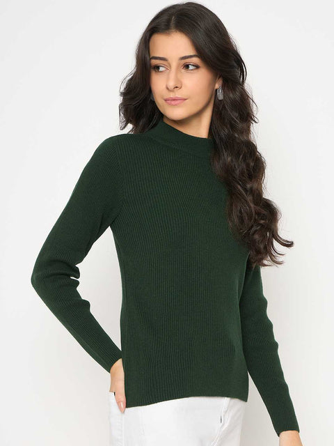 Madame Mock Neck Green Skeeve