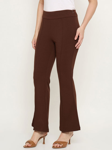 Madame Flared Brown Trousers