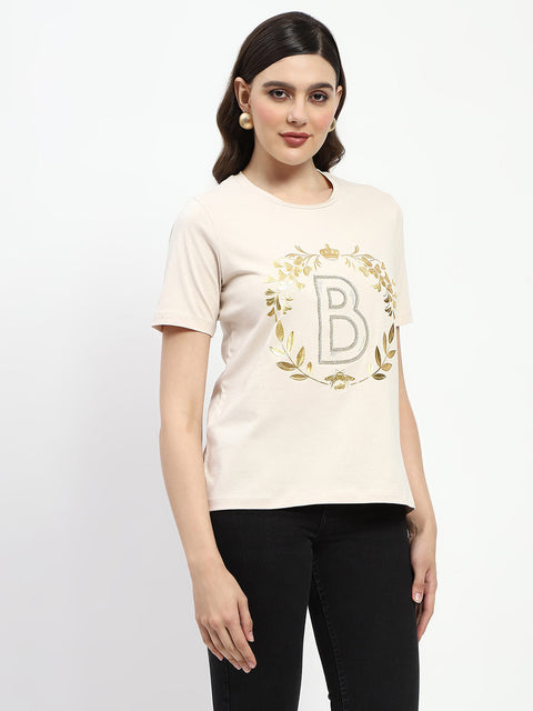 Madame Bridgerton Crystal Embellished Cotton T-Shirt