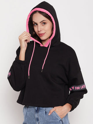 Madame Black Hooded Sweatshirt