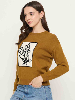Madame Brown Round Neck Sweater